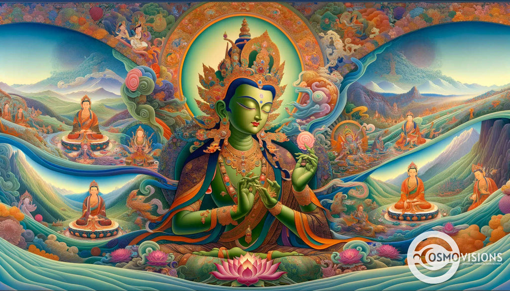 thangka, green tara
