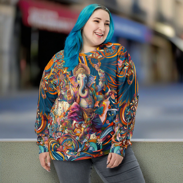 Ganesh Psychedelic Hindu Sweatshirt