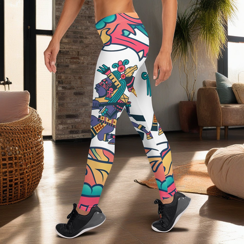 Quetzalcoatl Aztec Leggings