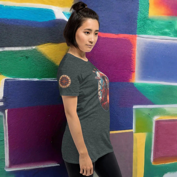 "Amanita Collection T-shirt showcasing Yakut inspired designs"