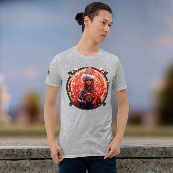 "Amanita Collection T-shirt showcasing Yakut inspired designs"
