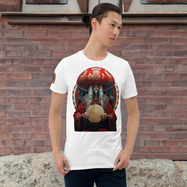 "Amanita Collection T-shirt: wearable art inspired by indigenous culture"