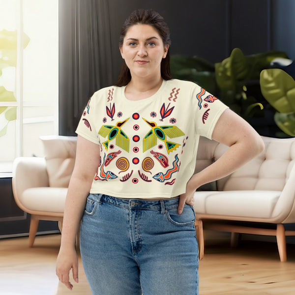 Bird Huicholes Cropped T-Shirt