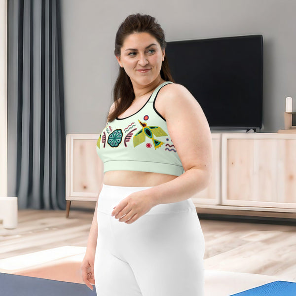 Bird Huicholes Sports Bra