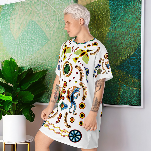 Bird Huicholes T-Shirt Dress