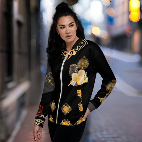 Blanca Santa Muerte Bomber Jacket