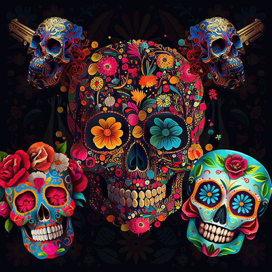 Dias De Los Muertos Square Mobile