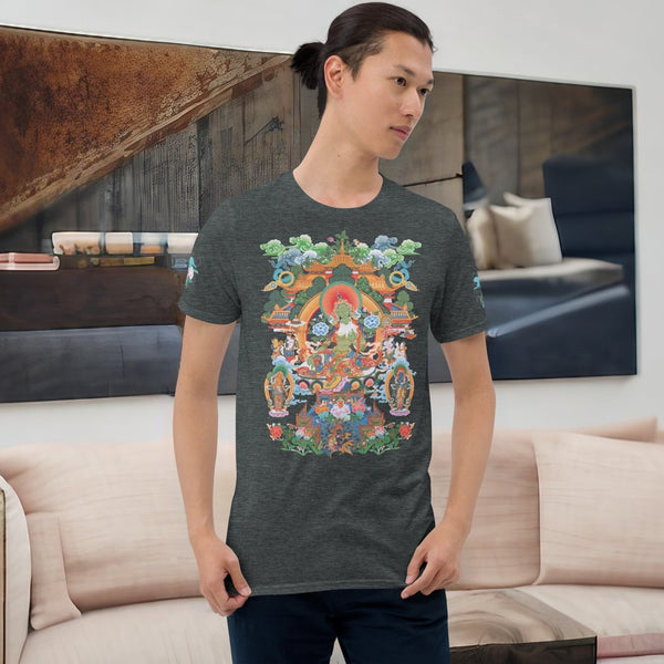 Wearable meditation - Thangka - Green Tara T-Shirt.