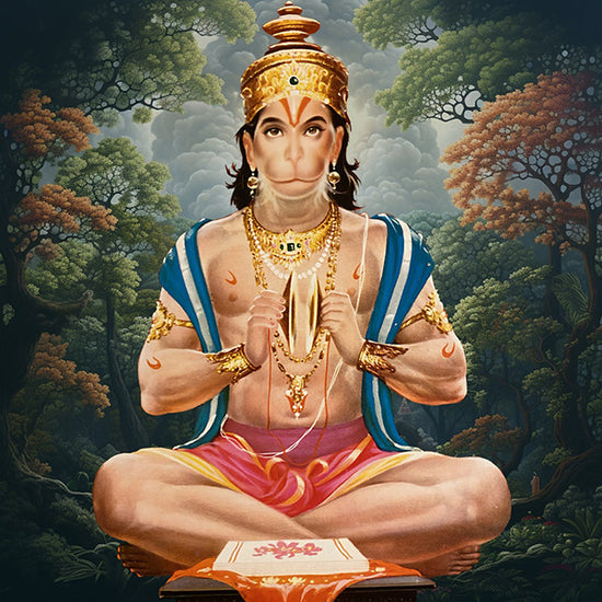 Hindu Hanuman Square Mobile