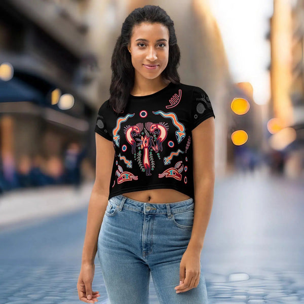 Huicholes Cropped T-Shirt