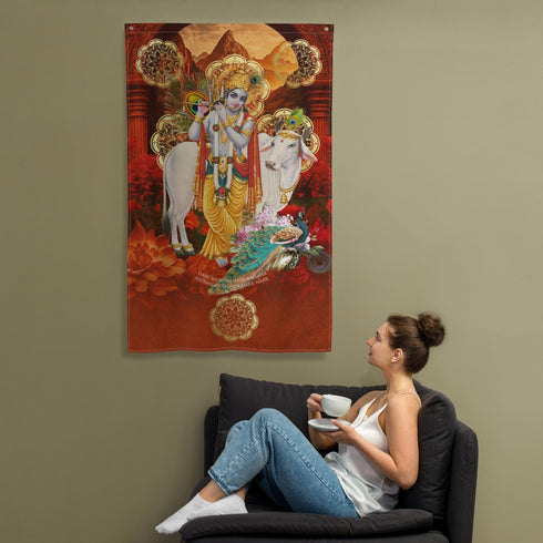 Krishna Hindu Flag