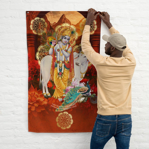 Krishna Hindu Flag