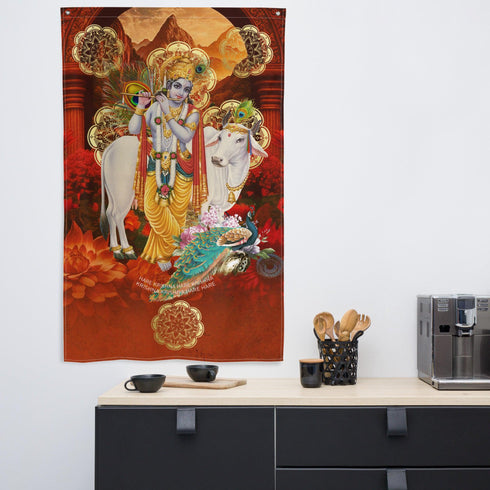 Krishna Hindu Flag
