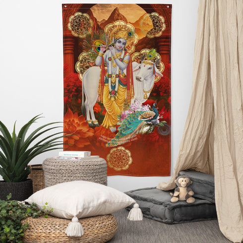 Krishna Hindu Flag