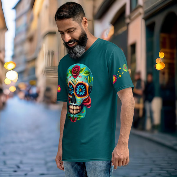 Vibrant All Over T-Shirt from the Dia de los Muertos collection