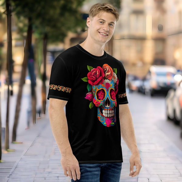 Vibrant All Over T-Shirt from the Dia de los Muertos collection