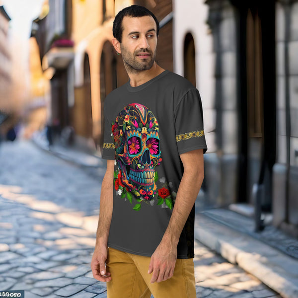 Vibrant All Over T-Shirt from the Dia de los Muertos collection