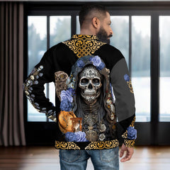 Negra Santa Muerte Bomber Jacket