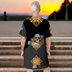 Negra Santa Muerte T-shirt Dress