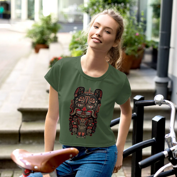 Original Haida-Tlingit Cropped T-Shirt