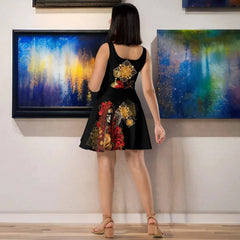 Roja Santa Muerte Skater Dress