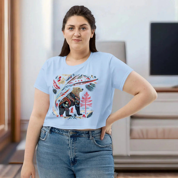 Sacred Animals Haida-Tlingit Crop T-Shirt