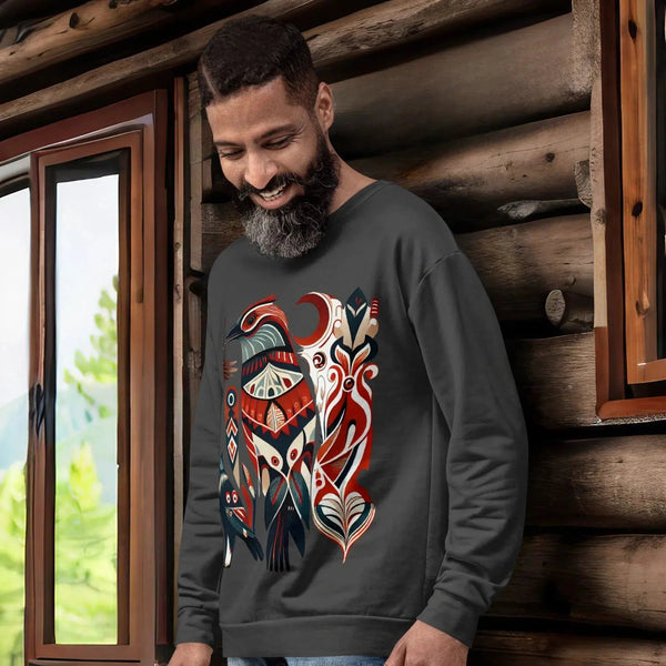 Sacred Animals Haida-Tlingit Unisex Sweatshirt