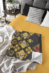 Roja Santa Muerte Blanket