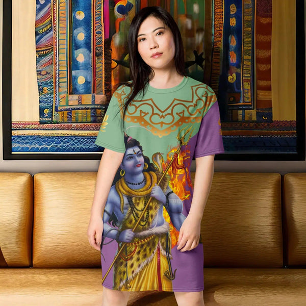 Shiva Hindu T-shirt dress