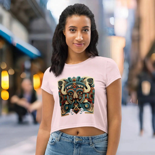 Totem Haida-Tlingit Crop T-Shirt