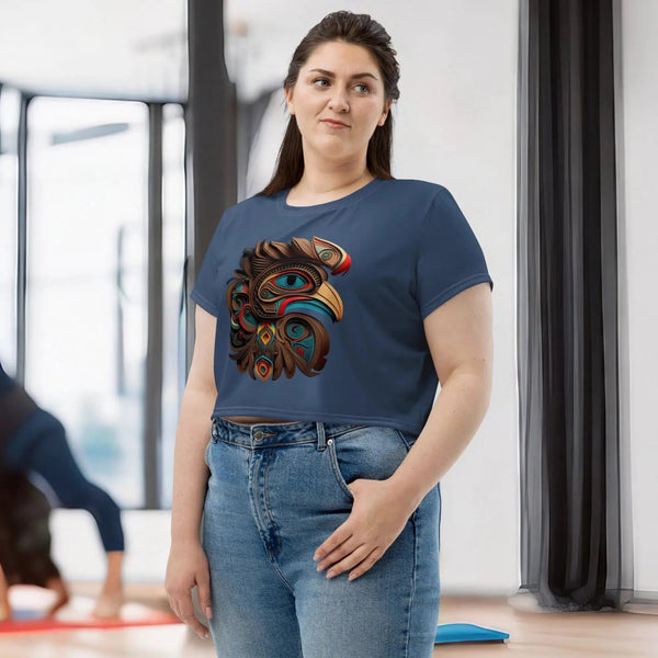 Totem Haida-Tlingit Cropped T-Shirt
