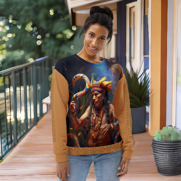 Ayahuasca Sweatshirt from Cosmovisions, a blend of tradition and modernity