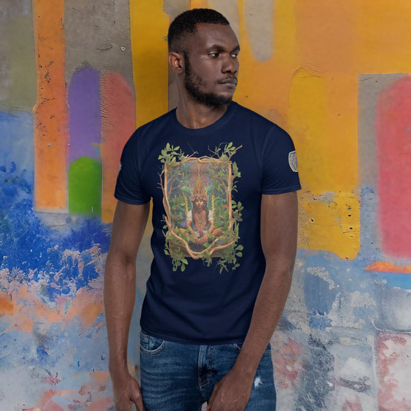 Vibrant Ayahuasca T-Shirt depicting spiritual narratives