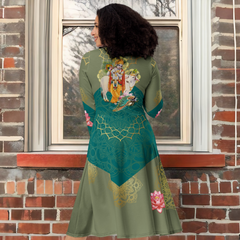 Krishna Hindu Midi Dress
