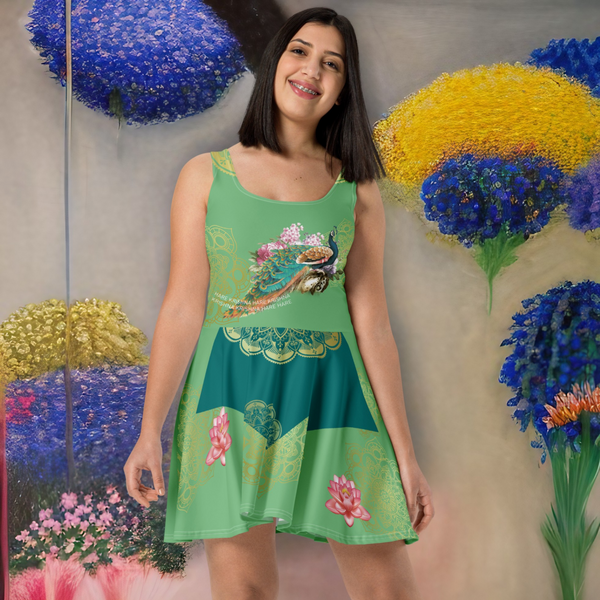 Krishna Hindu Skater Dress