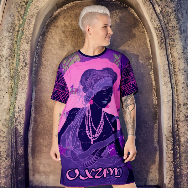 Oxum Orisha T-Shirt Dress