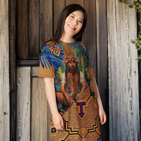 Vibrant T-Shirt Dress from the Ayahuasca Collection