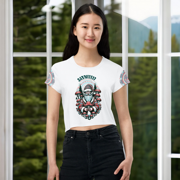 Santa Klaus Cropped T-Shirt