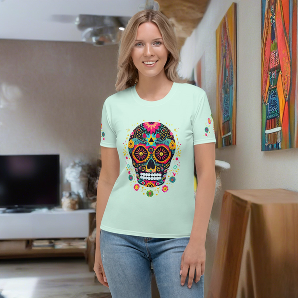Dia de los Muertos inspired All Over T-Shirt
