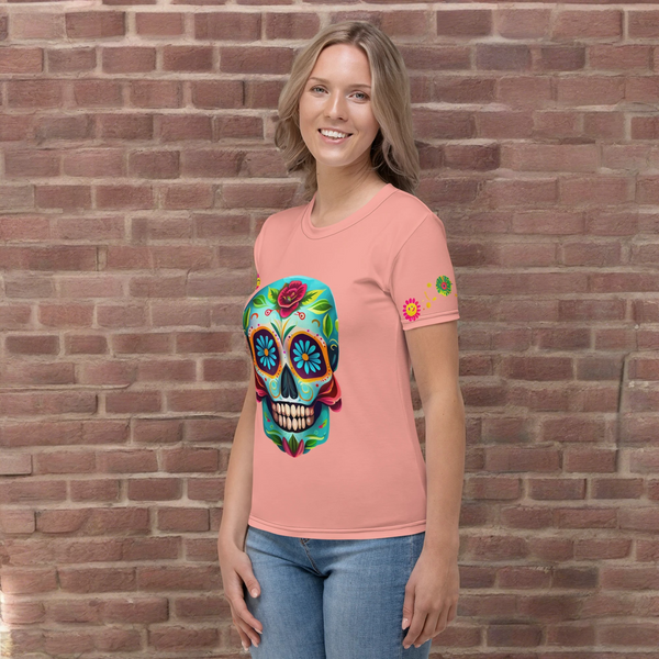 Dia de los Muertos inspired All Over T-Shirt