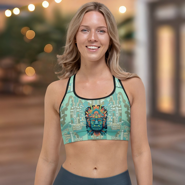 Sport Bra from the Olmec Collection, merging style, and spirituality