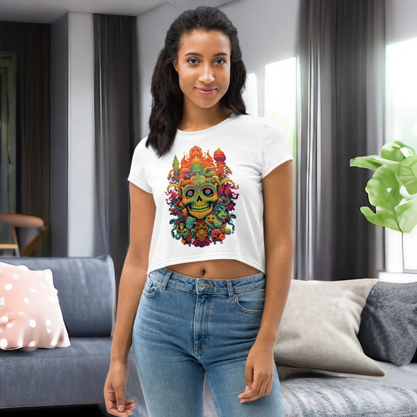 Magic Mushrooms Cropped T-Shirt