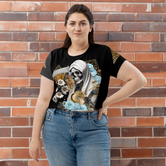 Blanca Santa Muerte Crop T-Shirt