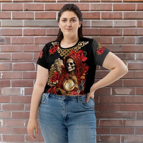 Roja Santa Muerte Crop T-Shirt