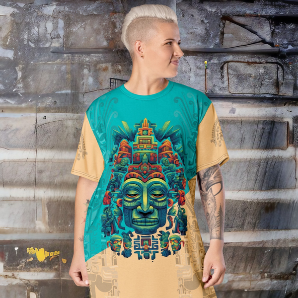 Mystical Olmec Dress from Cosmovisions, a spiritual journey in fashion