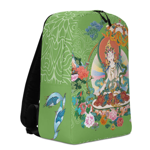 White Tara adorning the Backpack from the Thangka Collection.