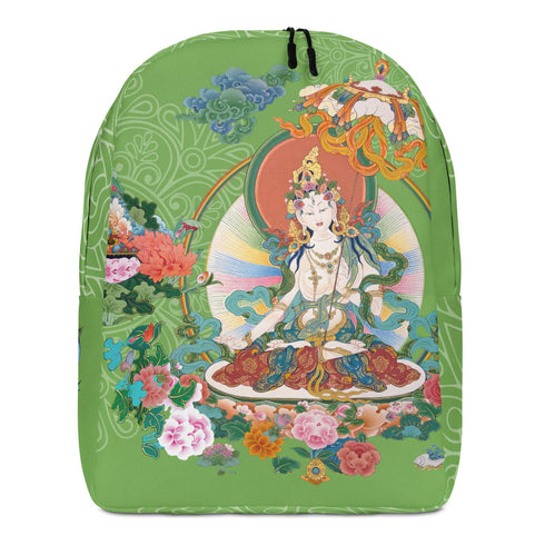 A blend of tradition and modernity: Backpack: White Tara from the Thangka Collection.
