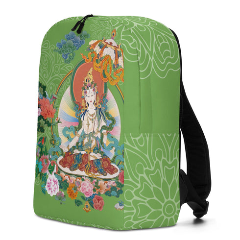 A blend of tradition and modernity: Backpack: White Tara from the Thangka Collection.