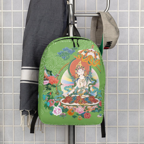 Intricate design of the Backpack: White Tara from the Thangka Collection.