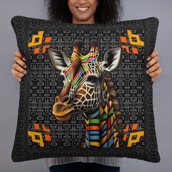 Giraffe Mama Africa Pillow